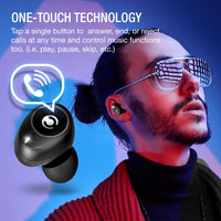 Clarium True Wireless Earbuds Bluetooth 5.0 Headphone (Charging Case Included) IPX5 TWS Premium Sound in-Ear Headphones with Microphone Engineered for The Best Calls and Music Experience,Sports