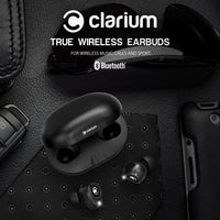 Clarium True Wireless Earbuds Bluetooth 5.0 Headphone (Charging Case Included) IPX5 TWS Premium Sound in-Ear Headphones with Microphone Engineered for The Best Calls and Music Experience,Sports