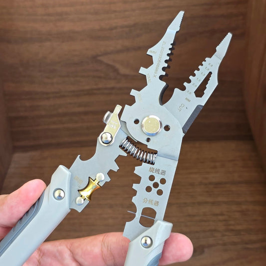 Electrical Wire Crimper Cable Cutter Adjustable Automatic Wire Stripper Tool Electrician Multi-Purpose Stripper Crimping Pliers