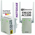 NETGEAR WiFi Extender EX6120, up to 1,500 sq ft, 1.2 Gbps
Signal Booster for Home, Easy Set Up, 25 devices, Works with any Router, Compact Design, WiFi 5, AC1200