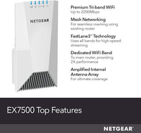 NETGEAR Nighthawk X4S EX7500 Tri-Band WiFi Mesh Extender