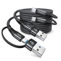 AINOPE 2-Pack 6.6ft 60W USB C to USB C Charger Cable