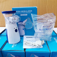 Portable Mesh Nebulizer Machine with Masks & Mini Inhaler for Kids & Adults